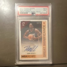 Panini 2017 Hoops Bam Adebayo Great   Sig. Gold Auto 10/10 PSA 9 LAST ON PRINT. picture