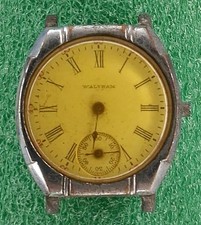 Lot W2474 Mens Waltham Military Manual Wind Up Movement Vintage Watch Parts  picture