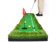 Abcotech Putting Mat Indoor Golf Putting Green Mini Golf Set with 3 Bonus Balls picture
