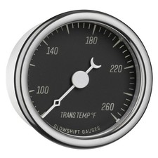 GlowShift Classic Transmission Temp Gauge Kit w/ Sensor, Black Vintage Dial picture