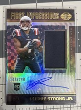 2022 Panini Illusions - Pierre Strong Jr. #124 /299 (AU, MEM, RC) picture