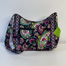 Vera Bradley Retired PETAL PAISLEY On the Go Hobo Crossbody Bag Pockets Fall NWT picture
