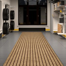 Entryway Runner Rug Indoor Outdoor - Extra Long Hall Rugs Runners Non Slip Brown picture