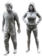 VRHTF VTG VERY RARE NHRA JUNGLE JIM LIBERMAN & JUNGLE PAM HARDY 1:24 FIGURES picture