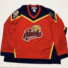 Vintage Louisville Panthers AHL Hockey Sports Bauer Jersey Size Men’s XL picture