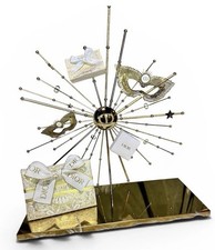 Rare Christian Dior 2024 Gold Store Display Starburst Decor w/ Mirrored Base picture
