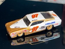CUSTOM Hot Wheels Red Farmer 1969 Ford Torino, Long-Lewis, 1/64th picture