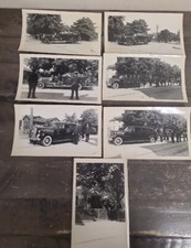 Lot of 7 1940’s Fire Dept. Meserole Funeral Home B & W Photos Inwood NY Cool picture