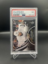 21-22 Upper Deck Quinton Byfield Young Guns Canvas Rookie Black PSA 9 picture