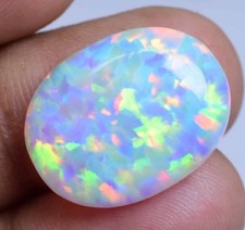 12.75 Ct Natural Ethiopian Fire Opal Certified Play of Color Untreated Gemstone picture