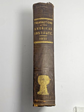 1852 Transactions of the American Institute 1851 Albany HC 1st Edition Antique picture
