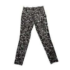 Athleta Salutation Stash 7/8 Tight Leggings Black Grey Floral Print Small S picture
