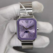 Casio Standard MTP-M305D-6A Moonphase Stainless steel –Purple Dial 34 mm watch picture