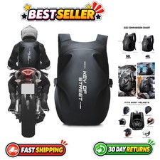 Waterproof Motorcycle Backpack for Men & Women, 17L Capacity, Reflective Strip picture