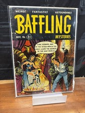 BAFFLING MYSTERIES #5  1st issue/Golden Age Horror EXCEL Nice Copy Gemini Ship picture