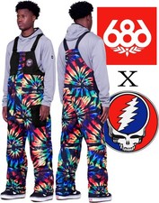 686 x *GRATEFUL DEAD* TIE DYE - FRONTIER BIB | '24 | XL | BEYOND RARE -- BNWT🤘 picture