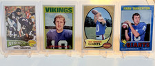 1970 1971 1972 1975 Topps Fran Tarkenton HOF VIKING SAINTS QB VINTAGE SPORTS LOT picture
