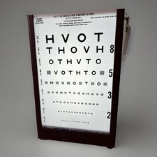 Vintage GOOD-LITE Co MODEL  MA 611 Lighted Eye Exam Chart Cabinet picture