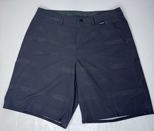Patagonia Men’s Hybrid Shorts Hydropeak 32 Medium Charcoal Outdoor  9”inseam picture