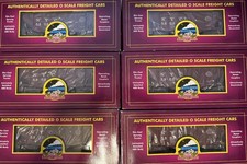 MTH Premier 3 Rail 2-Bay Fish Belly Hoppers w/ Coal Load – 6 Car Set – 20-90455 picture