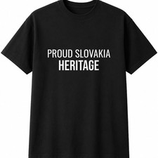 Proud Slovakia Heritage Mens Womens T-Shirt Funny Novelty Gift Tee Top Flag picture