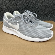Nike Tanjun Running Shoes Wolf Gray White 812655 010 Size Womens 10 New picture
