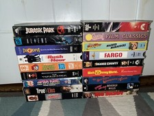 VHS Tapes Lot 10 Random Assorted Bulk Lot Tapes Comedy Horror Classic War Etc picture
