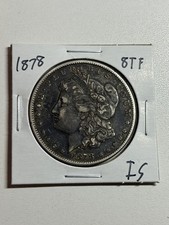 1878 8TF MORGAN SILVER DOLLAR XF TOUGH VARIETY picture
