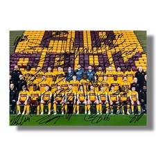 Signed MOTHERWELL FC A4 Photo 25/26 Squad - Football Memorabilia - COA & Proof picture