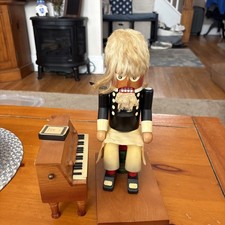 STEINBACH German CHOPIN NUTCRACKER Reuge Swiss MUSIC BOX Works NO CANDLE HOLDER picture
