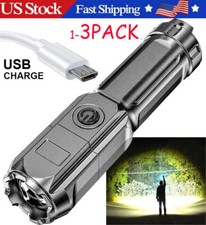 Rechargeable 990000LM LED Flashlight Tactical Police Super Bright Torch Zoomable picture