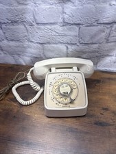Vintage 1970’sGTE Automatic Electric Rotary Dial Telephone Cream picture
