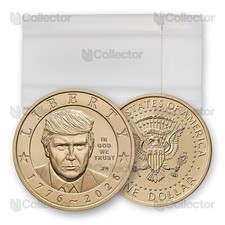 2026 Donald J. Trump Golden Dollar Roll of 20 picture