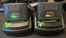 2 Stihl 36V Batteries & Chargers AK 10 / AL101 picture