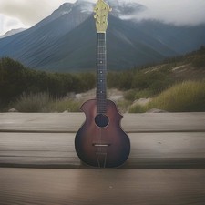 Kay Kraft Vintage Acoustic Guitar with Gold Stencil, 6-String picture