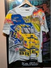 Chase Authentics Dale Earnhardt New Breed AOP Shirt Mens Medium White USA Made picture
