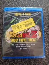 Dragon Ball Z: Broly Triple Threat Movie 3-Pack (Blu-ray) New Sealed  picture