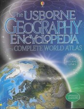 Usborne Geography Encyclopedia with Complete World Atlas IL - Paperback - GOOD picture