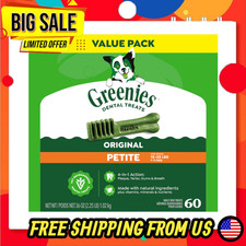 Greenies Original Petite Dental Dog Treats for Adult Dogs, 36 oz Bag, 60 Count picture