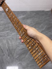 AAAA Stainless 24fret  Ibanez Roasted flame maple guitar neck part shell inlay picture