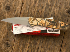Kershaw Leek 1660CAMO Camo AUTHENTIC SS Clip Point Liner Lock Spring Assist picture