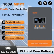 4800W 100A MPPT Solar Charge Controller 12V/24V/36V/48V Battery PV Regulator US picture
