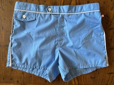 Vintage 1970s Jantzen USA Shorts Swim Trunks Tennis Walking Blue Size 34 READ picture