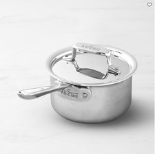 All-Clad D5 Polished Stainless-Steel Saucepan – Durable & Professional picture