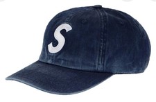 Supreme Pigment Canvas S Logo 6-Panel Hat FW22 Indigo  picture