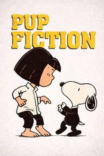 Repro Pup Fiction Parody Art Snoopy Cute Cool Poster 13x19 picture