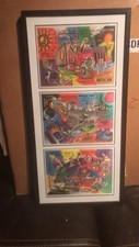 Framed 1992 Grateful Dead Uncut backstage pass puzzles Microbus Shuttle & Semi picture