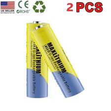 2 Pack  2500mAh 3.7V Rechargeable Battery for Flashlight Torch High Drain picture