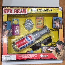 Vtg 1997 SPY GEAR Secret Mission Agent PEPSI Toy Set - NEW IN ORIGINAL BOX picture