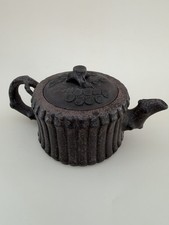 Vintage Chinese Yixing Stoneware Teapot in a Tree Design picture